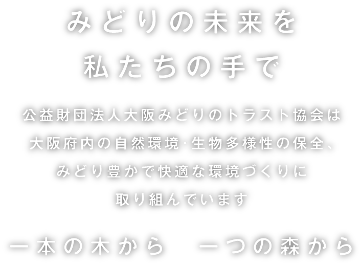 みどりの未来を私たちの手で